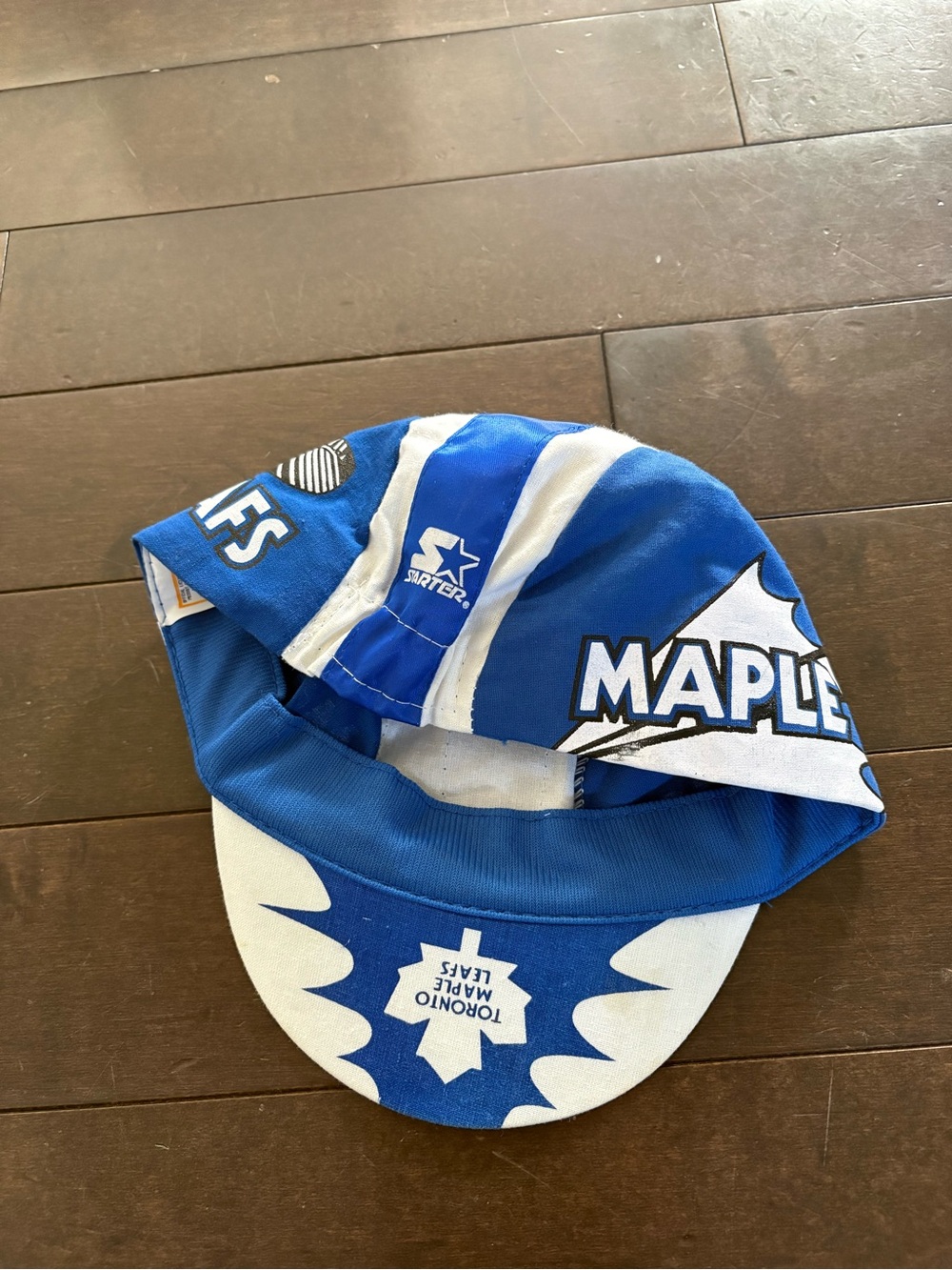 Vintage 90s starter Toronto Maple Leafs Cycling Cap - Blue & White